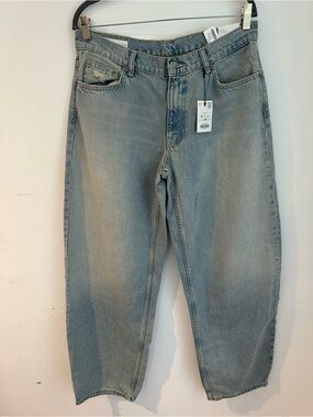 Zara Mini balloon denim Jeans size 8